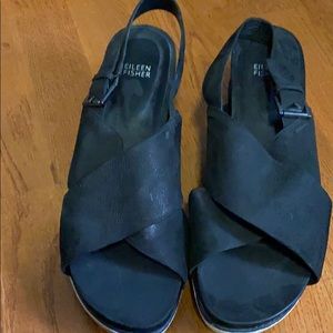 Eileen Fisher wedge sandals